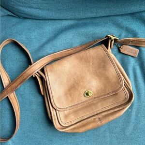 SOLD ❌Coach Vintage Brown Genuine Leather Shoulder Bag